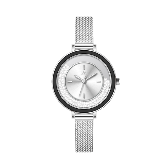 WOMEN'S WATCH WITH STEEL CASE CERAMIC BEZEL