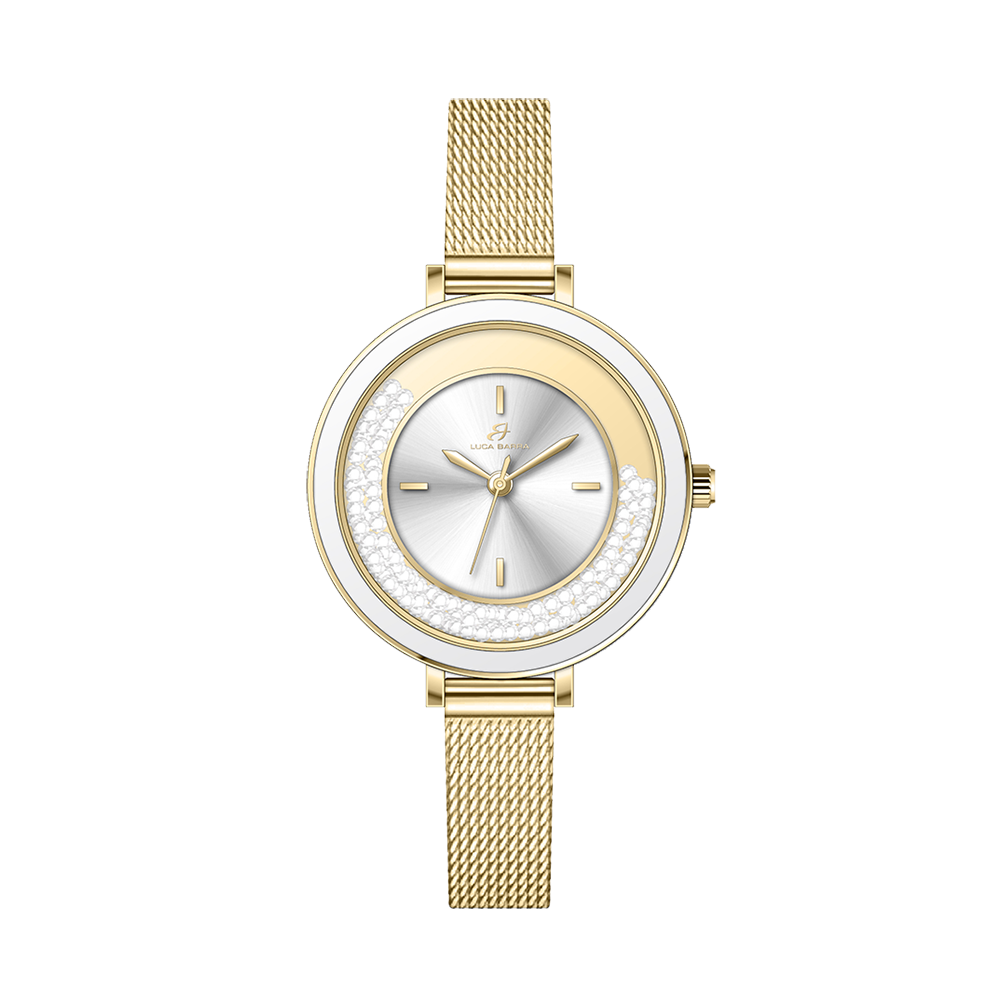 WOMEN'S WATCH WITH STEEL CASE CERAMIC BEZEL