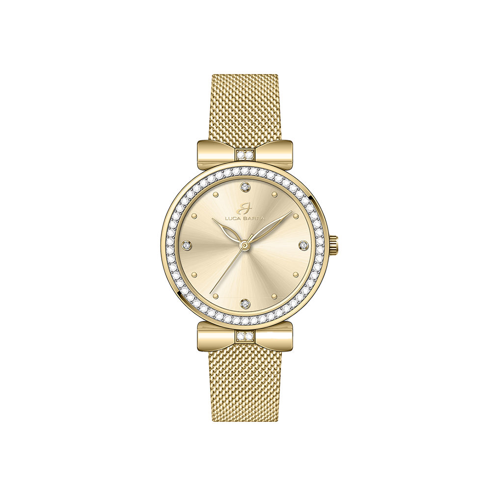 WOMEN'S IP GOLD STEEL CASE IP GOLD DIAL WATCH