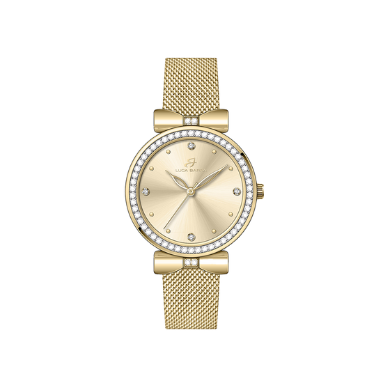 WOMEN'S IP GOLD STEEL CASE IP GOLD DIAL WATCH