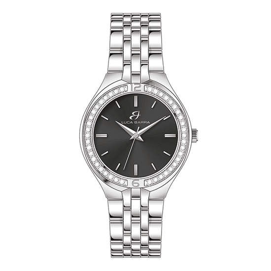 BLACK DIAL STEEL LADIES WATCH