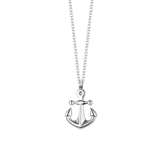 STEEL MEN'S NECKLACE WITH ANCHOR