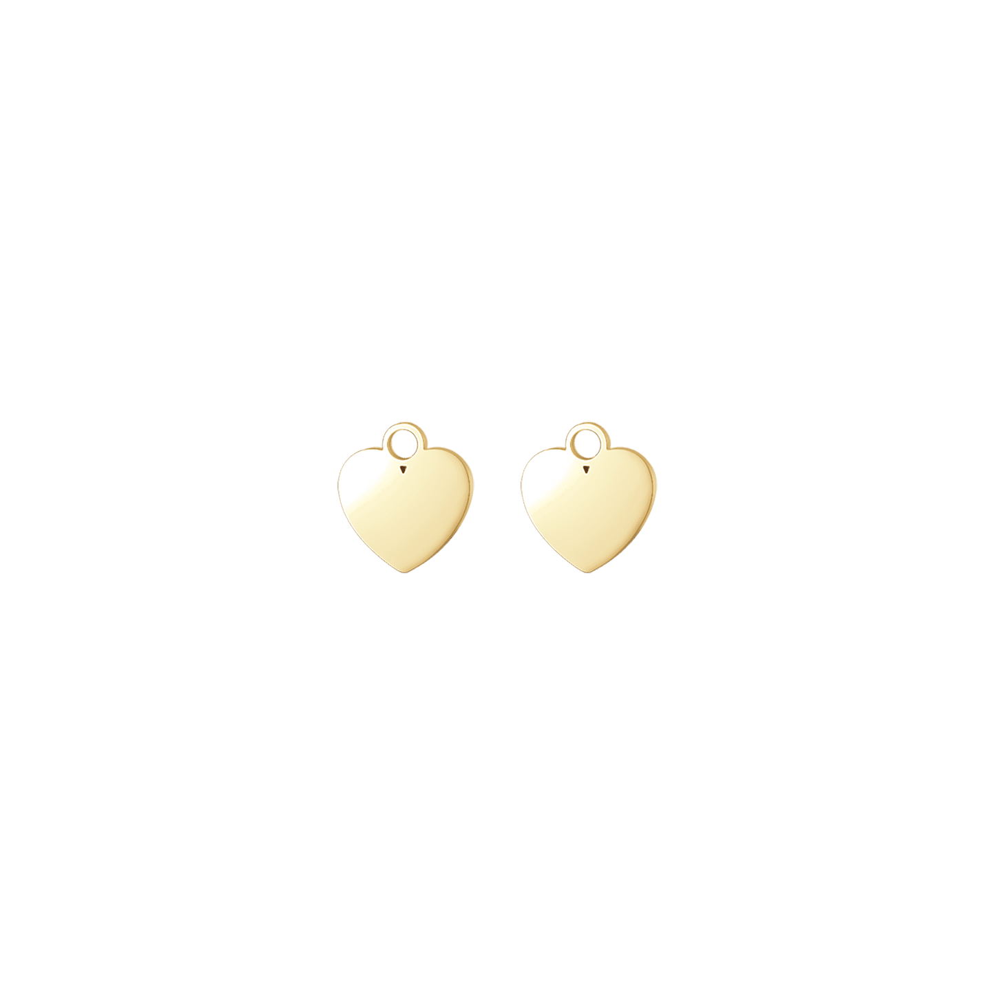 STEEL HEART CHARM PAIR