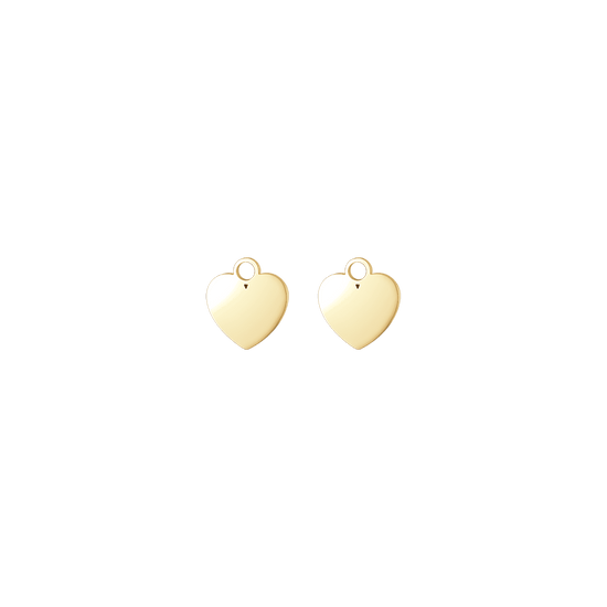 STEEL HEART CHARM PAIR