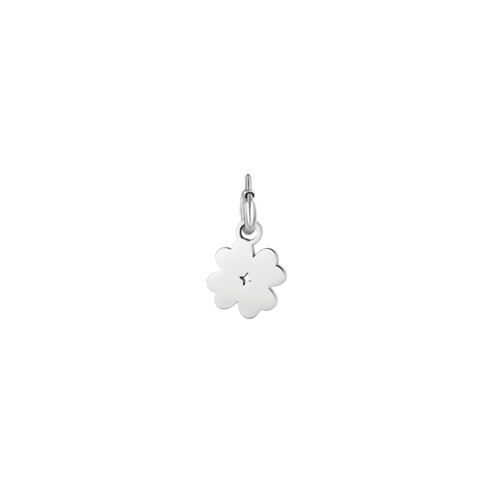 STEEL FOUR-LEAF CLOVER CHARM