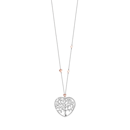 STEEL NECKLACE WITH BIG HEART