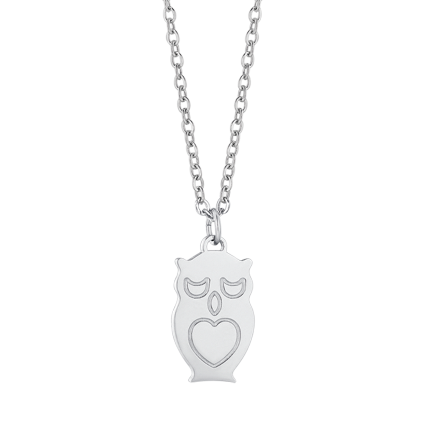 STEEL NECKLACE WITH OWL