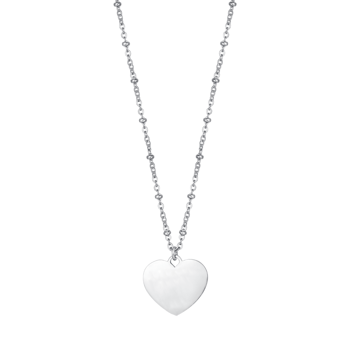 PERSONALIZED WOMAN'S NECKLACE IN GOLDEN STEEL WITH HEART Luca Barra