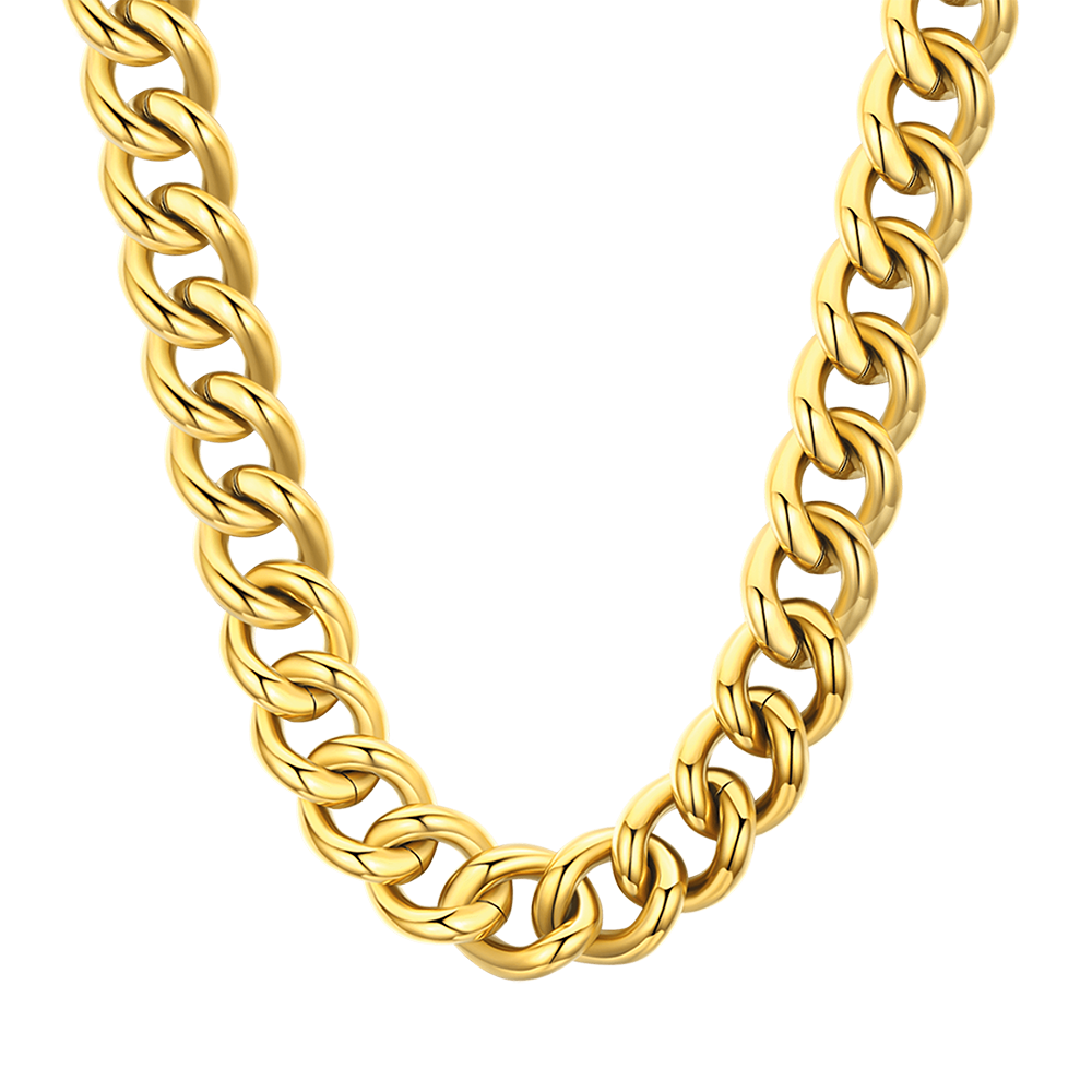 WOMEN'S STEEL CHAIN LINK NECKLACE