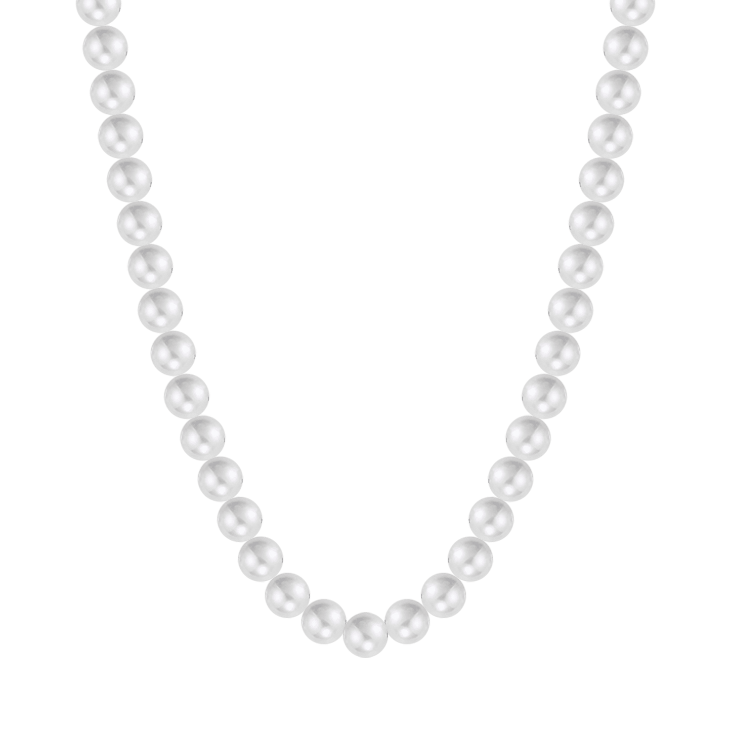 WOMAN WHITE PEARL NECKLACE