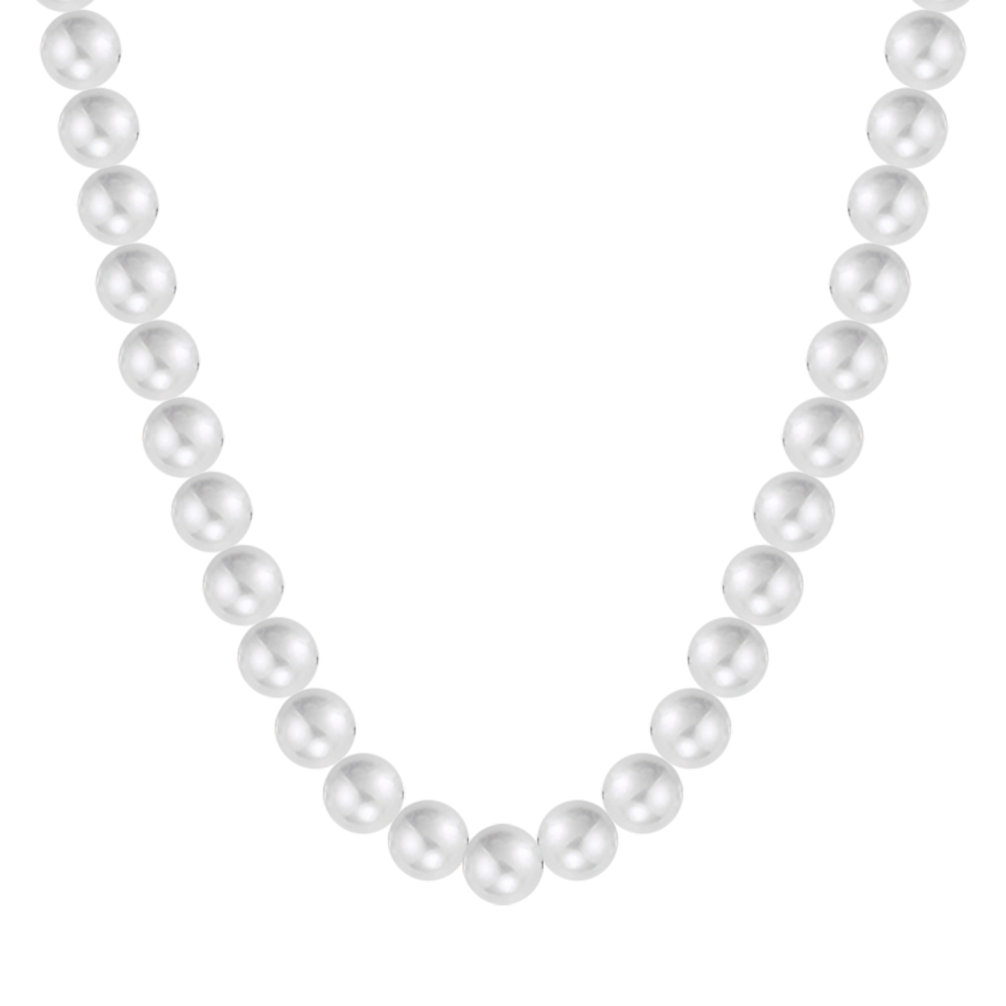 WOMAN WHITE PEARL NECKLACE