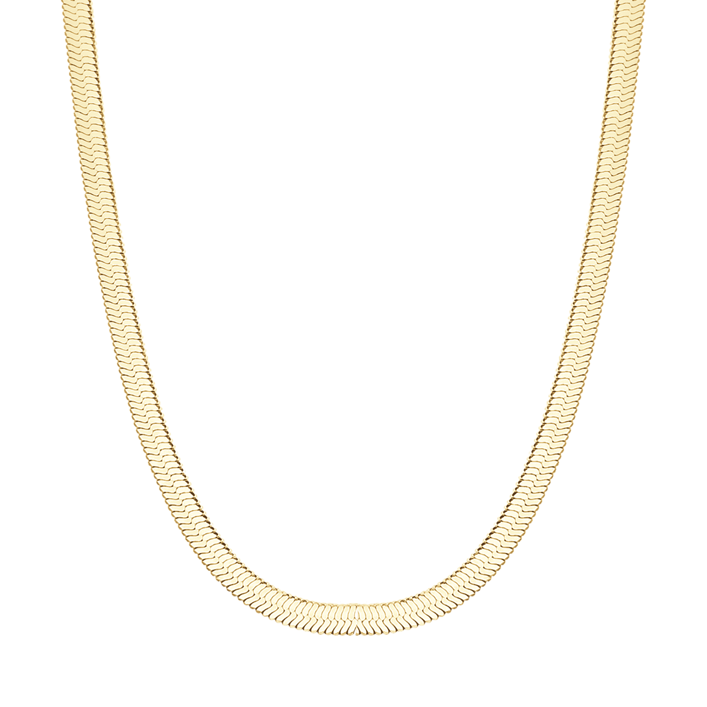 WOMEN'S SNAKE STEEL IP GOLD NECKLACE