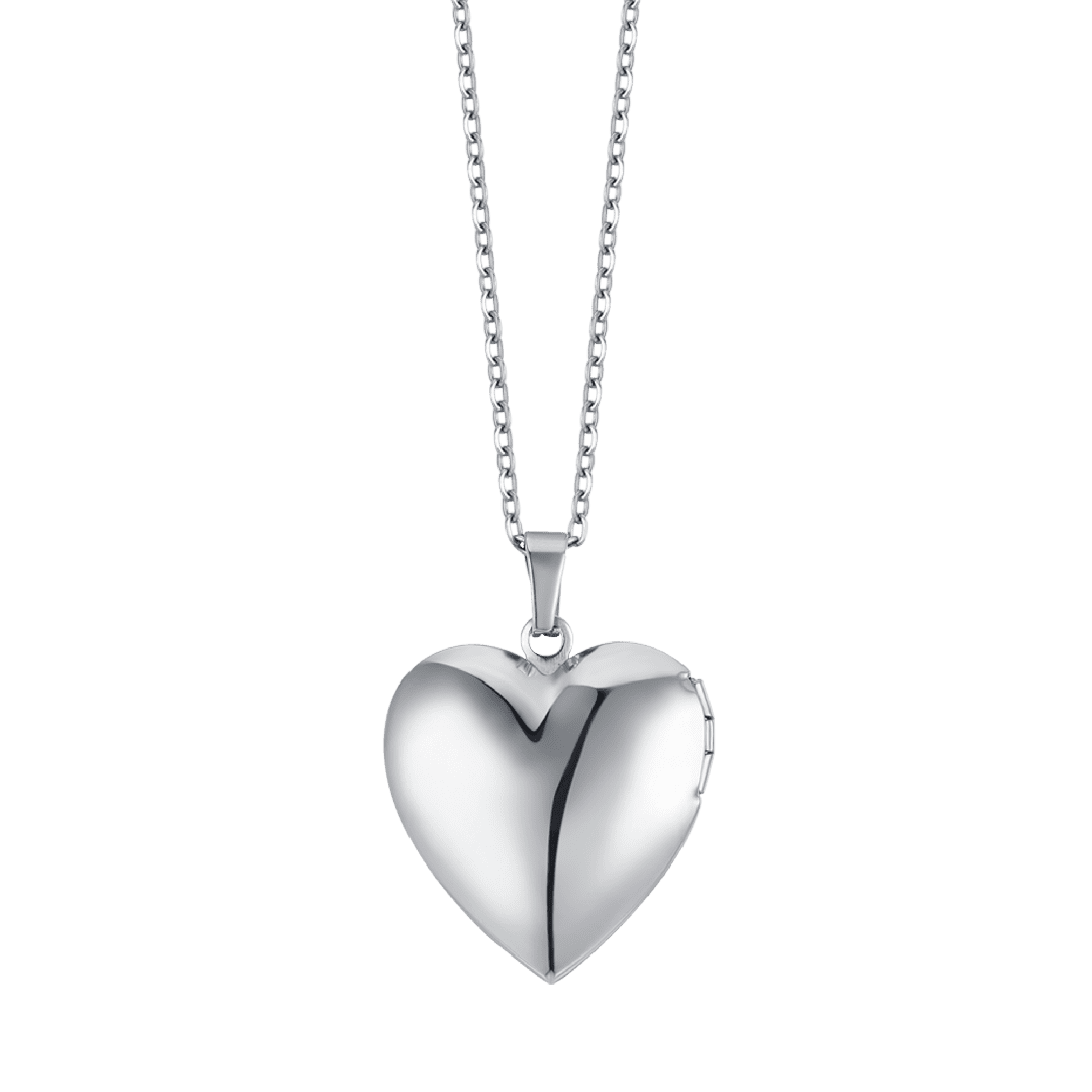 WOMAN STEEL NECKLACE WITH HEART