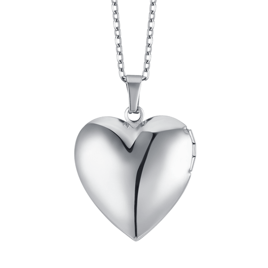 WOMAN STEEL NECKLACE WITH HEART