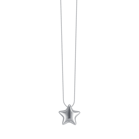 SOLID STAR STEEL WOMEN'S NECKLACE