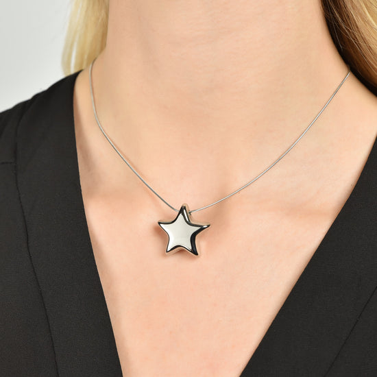 SOLID STAR STEEL WOMEN'S NECKLACE