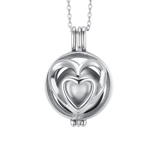 NECKLACE CALLING ANGELS WOMEN WITH HEARTS Luca Barra