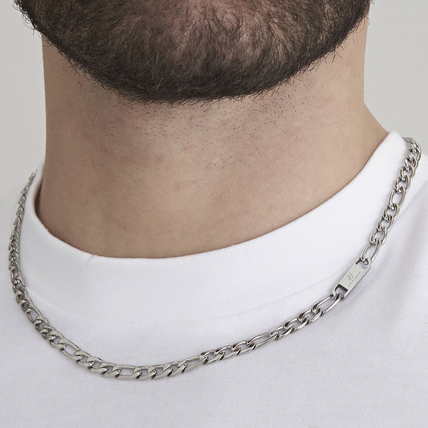 GROUMETTE MESH STEEL MEN'S NECKLACE