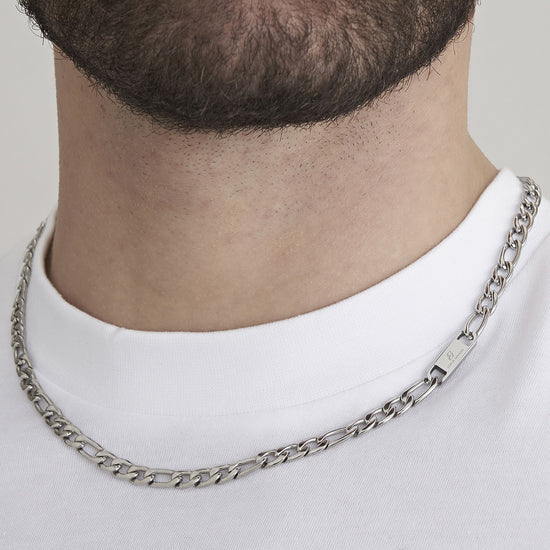 men's steel mesh necklace GROUMETTE Luca Barra