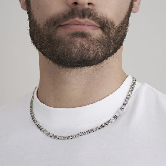 GROUMETTE MESH STEEL MEN'S NECKLACE