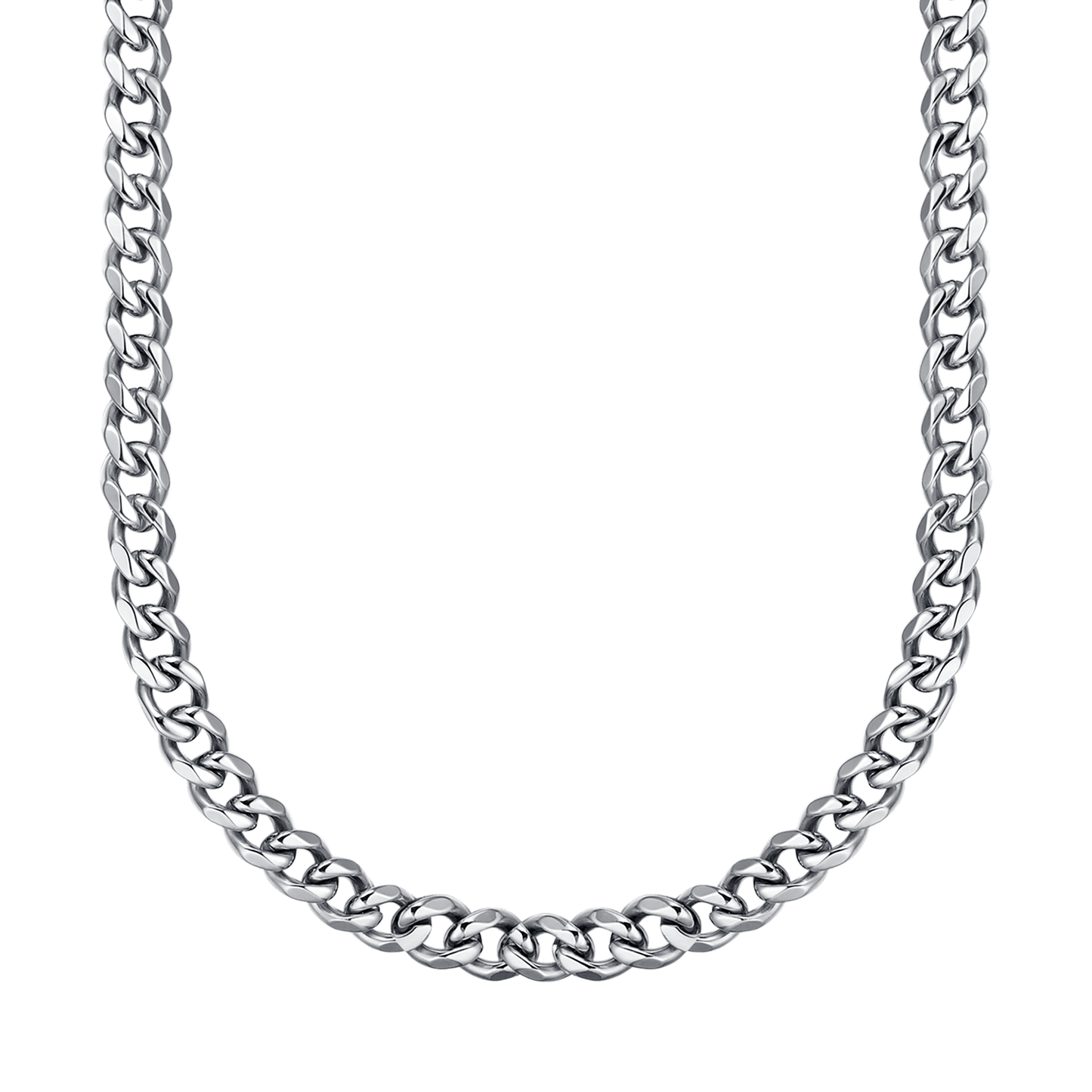 9MM CHAIN LINK STEEL UNISEX NECKLACE