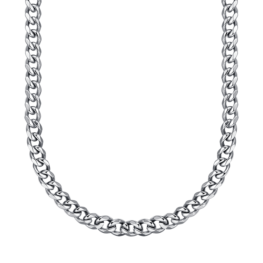 9MM CHAIN LINK STEEL UNISEX NECKLACE