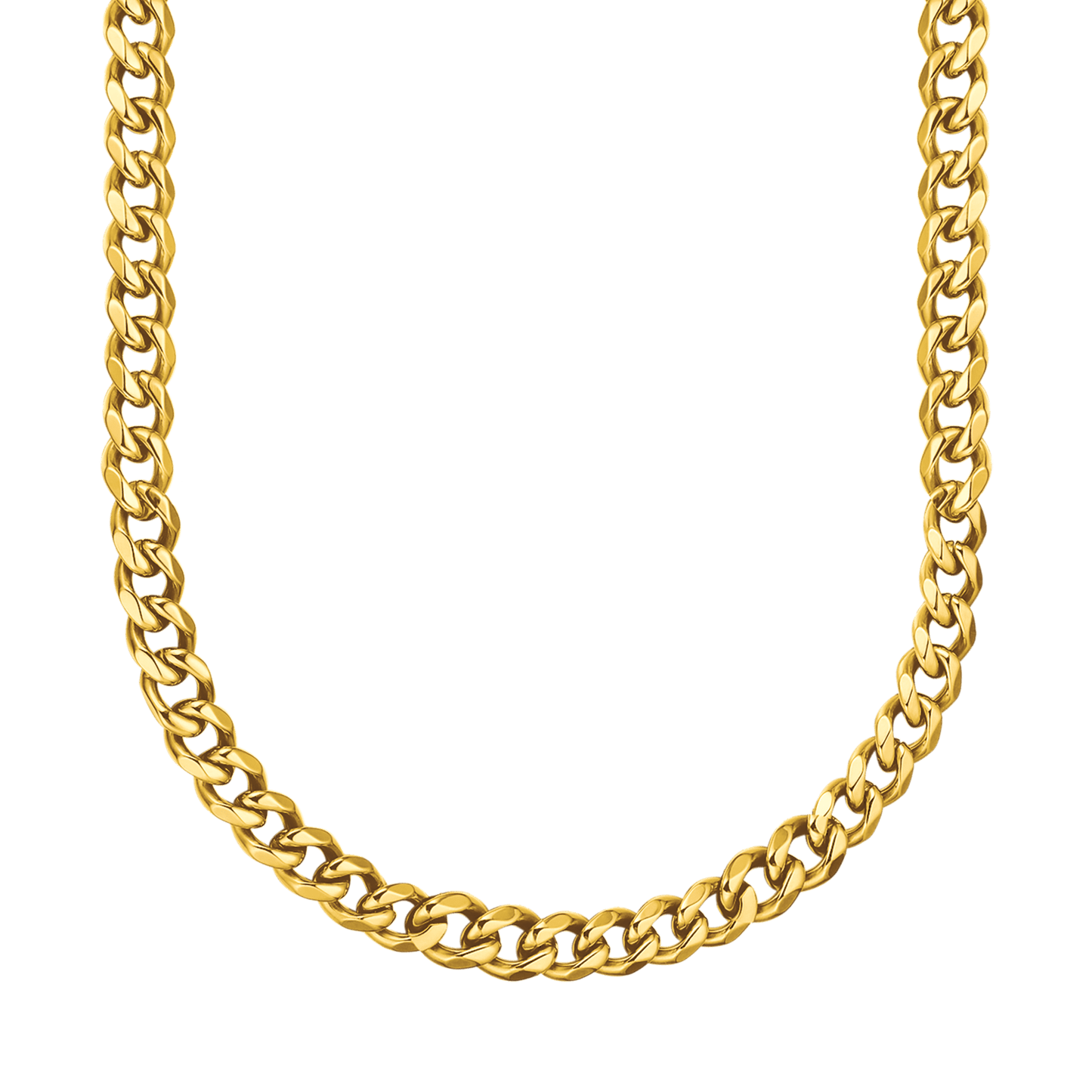 9MM CHAIN LINK STEEL UNISEX NECKLACE