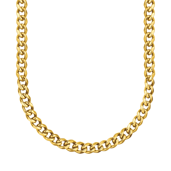 9MM CHAIN LINK STEEL UNISEX NECKLACE