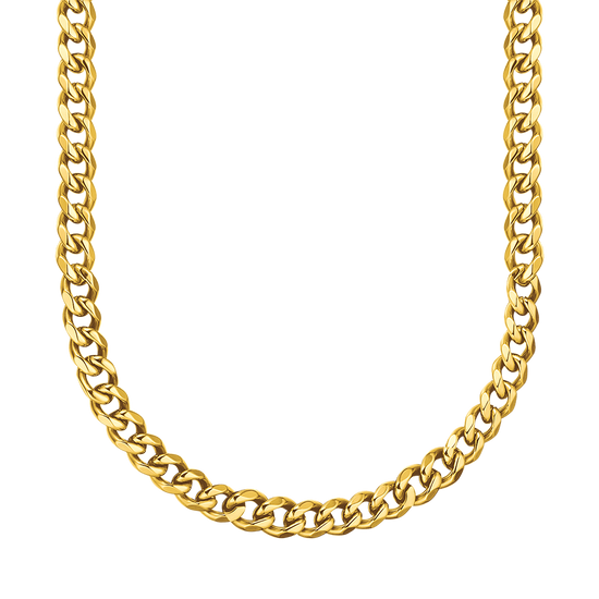 9MM CHAIN LINK STEEL UNISEX NECKLACE