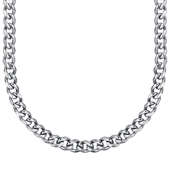 11MM CHAIN LINK STEEL UNISEX NECKLACE