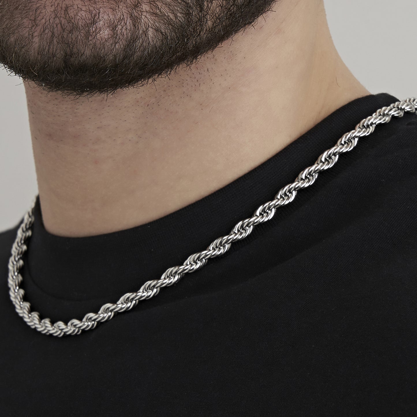 6MM STEEL UNISEX NECKLACE