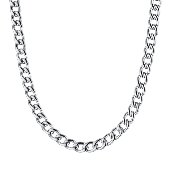 9MM GROUMETTE LINK STEEL MEN'S NECKLACE