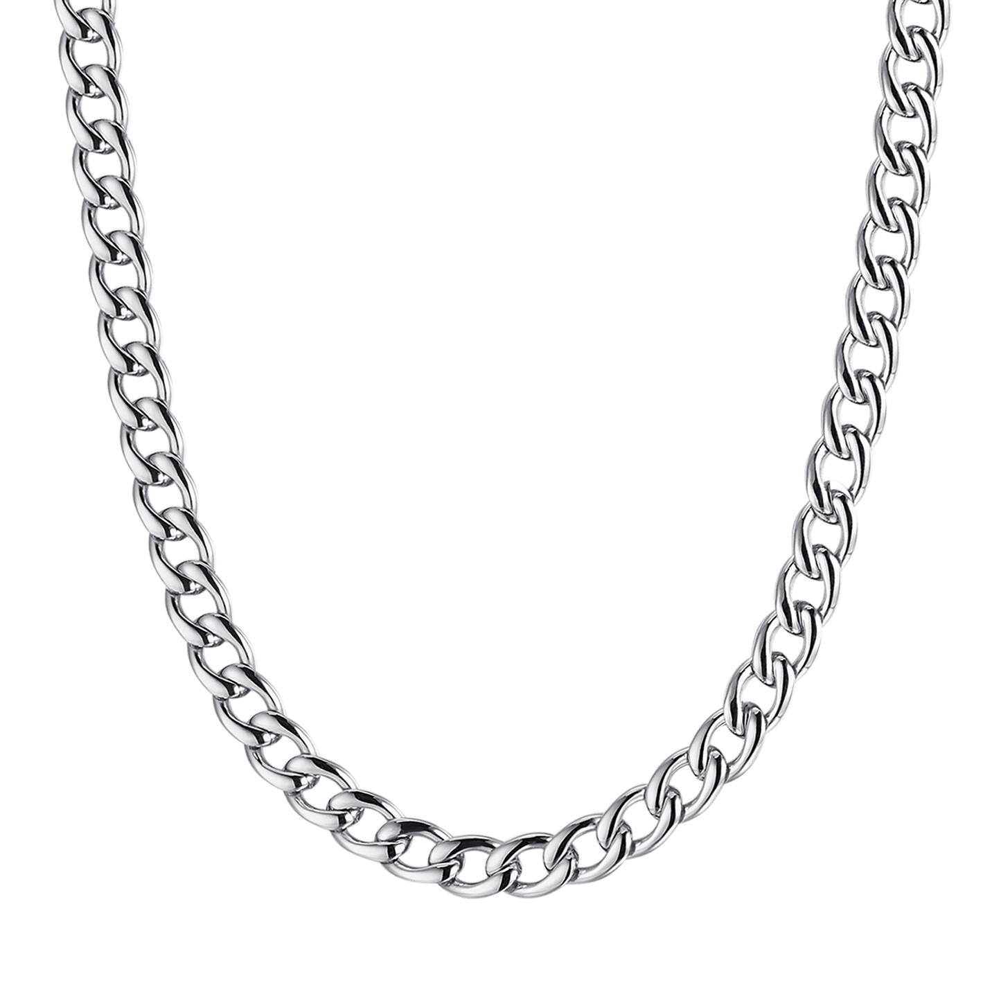 9MM GROUMETTE LINK STEEL MEN'S NECKLACE