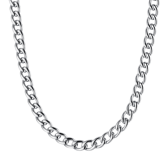 9MM GROUMETTE LINK STEEL MEN'S NECKLACE