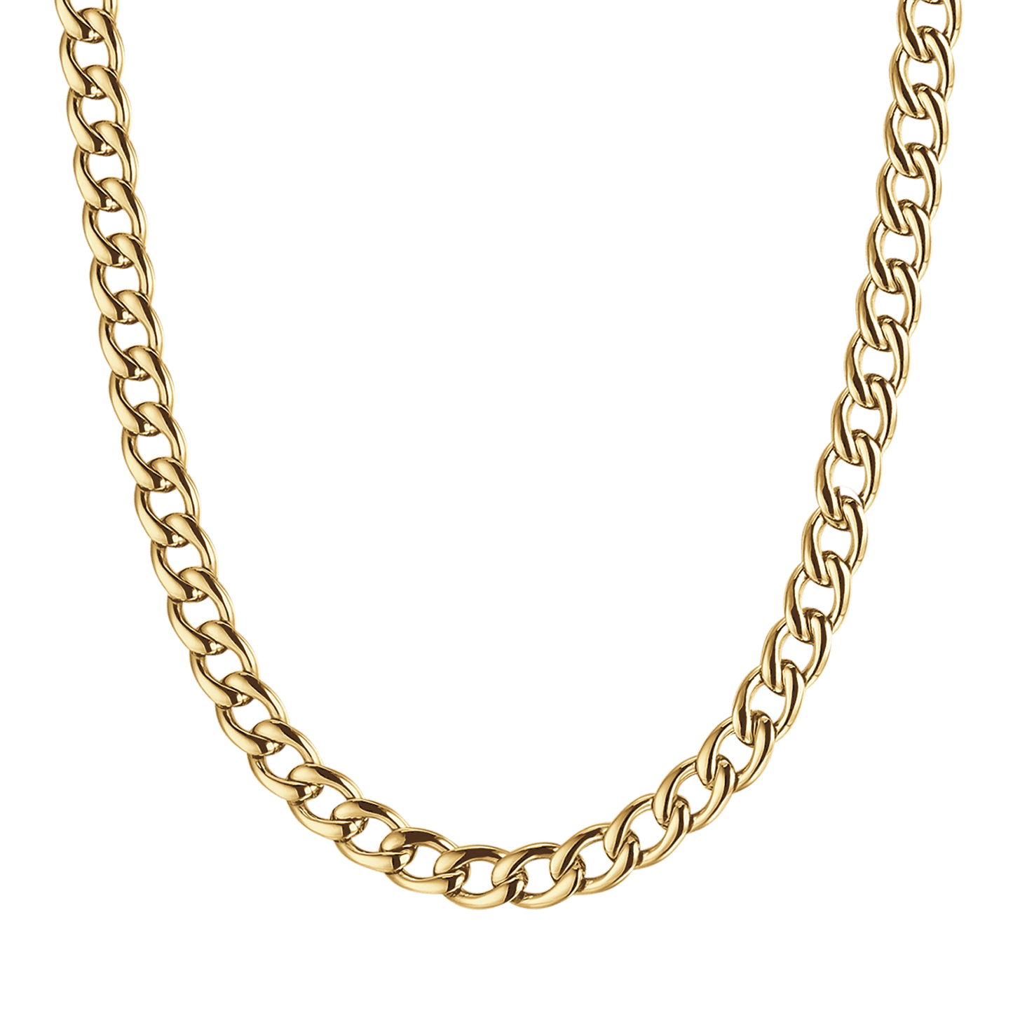 9MM GROUMETTE LINK STEEL MEN'S NECKLACE