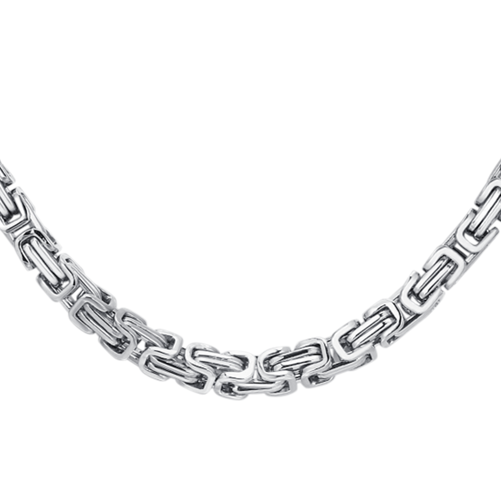 STEEL MEN'S NECKLACE WITH ELEMENT