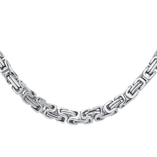 STEEL MEN'S NECKLACE WITH ELEMENT