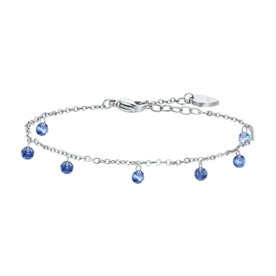 BLUE ZIRCON STEEL WOMEN'S ANKLET