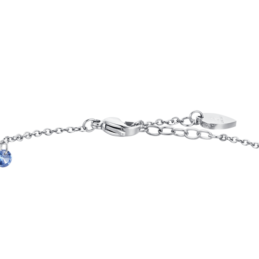 BLUE ZIRCON STEEL WOMEN'S ANKLET