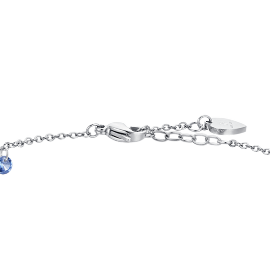 BLUE ZIRCON STEEL WOMEN'S ANKLET