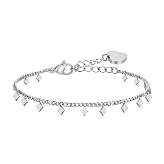 WOMEN'S STEEL ANKLET WITH DIAMONDS