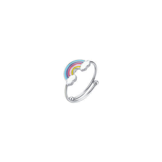 RAINBOW STEEL GIRL RING