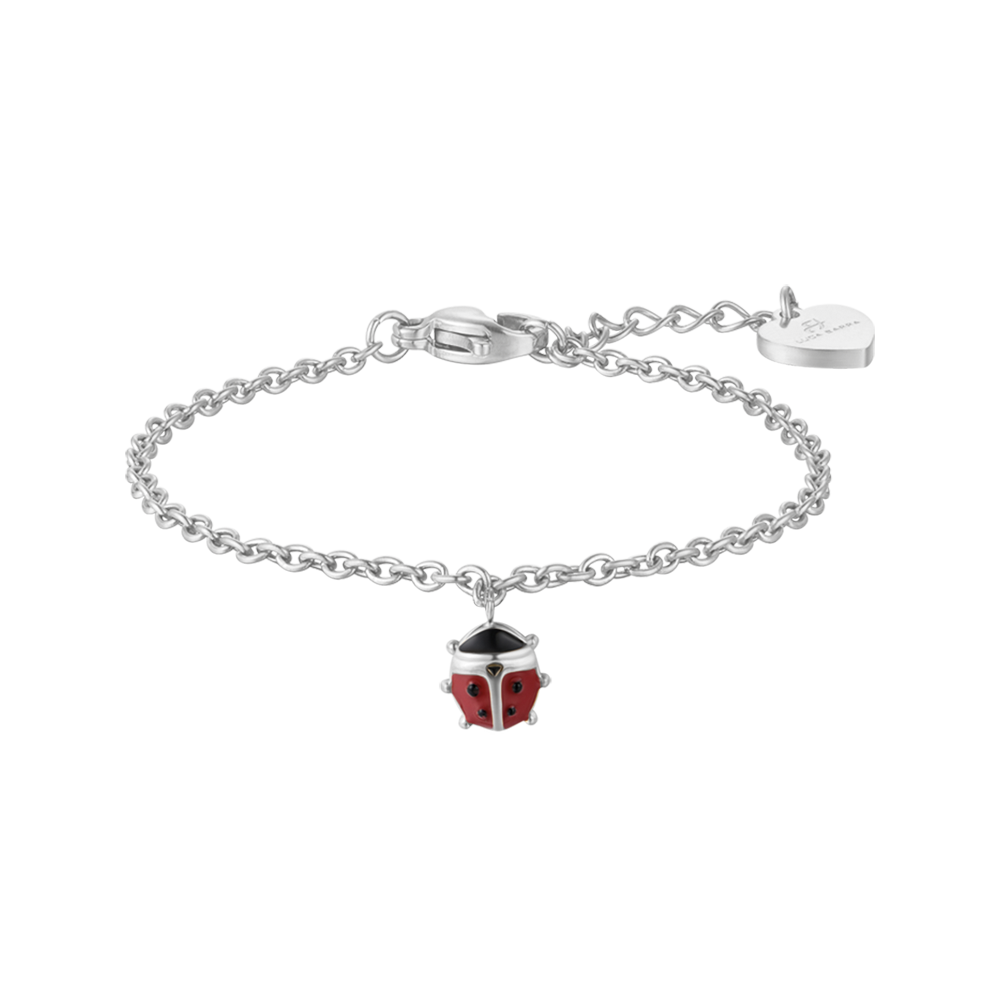 CHILD'S BRACELET IN STEEL WITH COCCINELLA Luca Barra