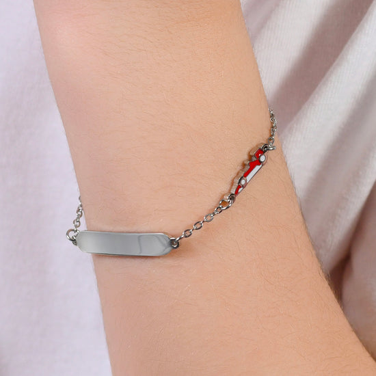 STEEL BABY BRACELET WITH MACHINE