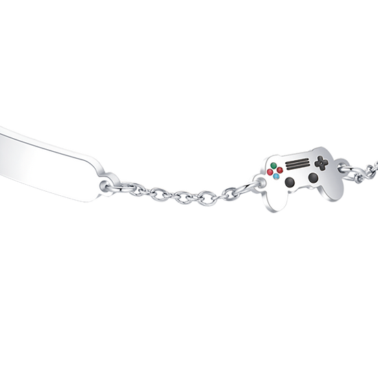 STEEL BABY BRACELET WITH JOYPAD