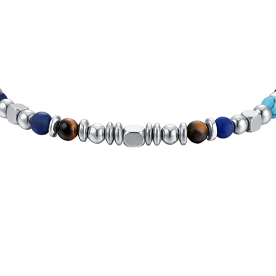 STEEL BABY BRACELET WITH MULTICOLOR STONES