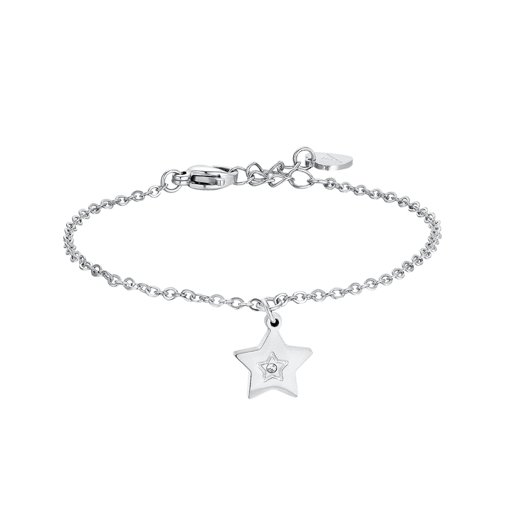 GIRL STEEL BRACELET WITH STAR