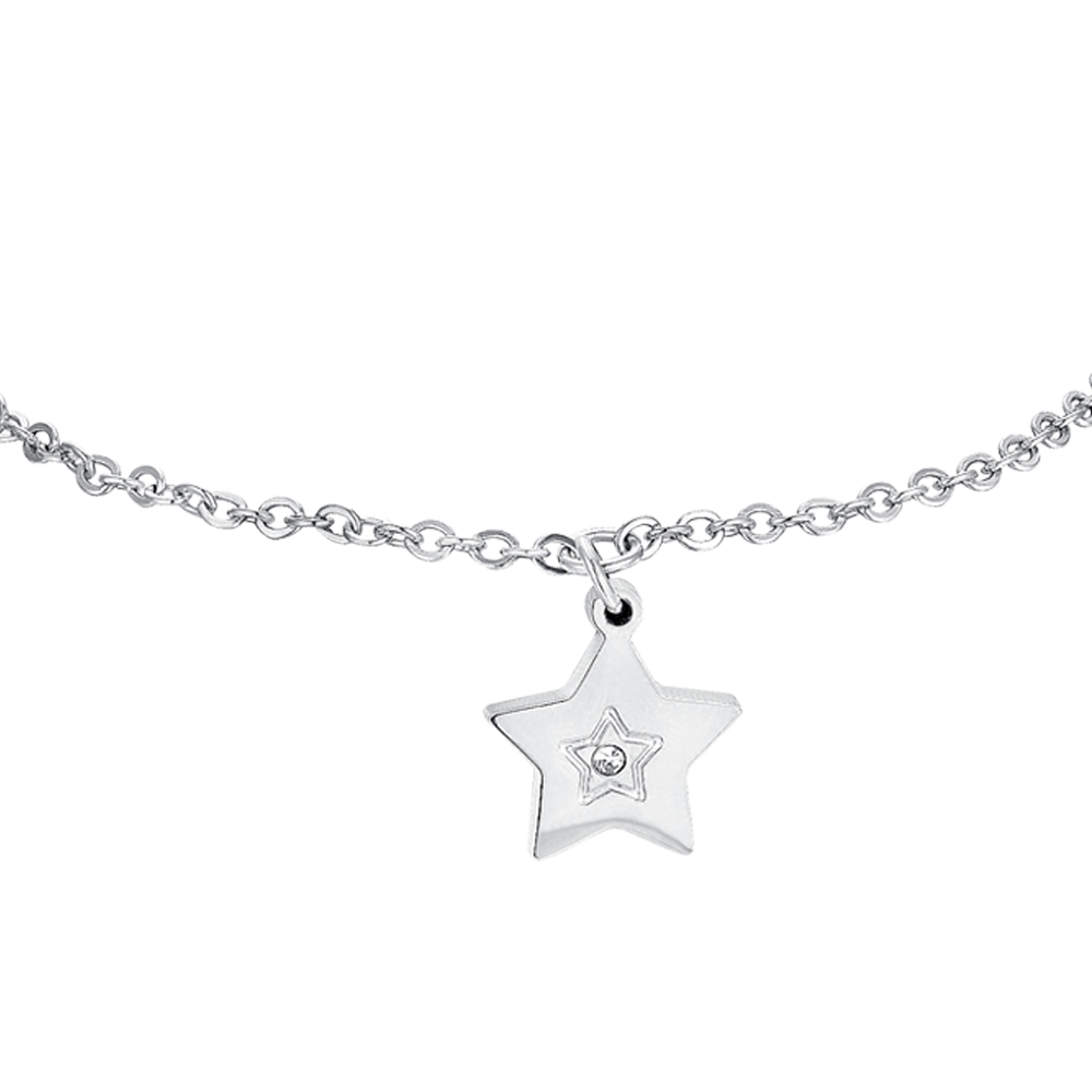 GIRL STEEL BRACELET WITH STAR