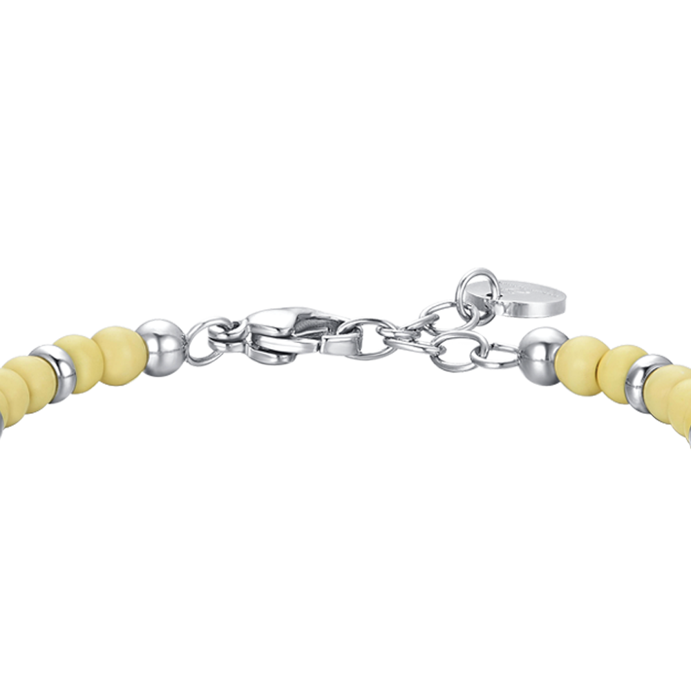 STEEL RUDDER BABY BRACELET WITH YELLOW STONES