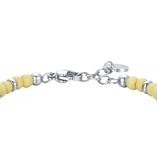 STEEL RUDDER BABY BRACELET WITH YELLOW STONES